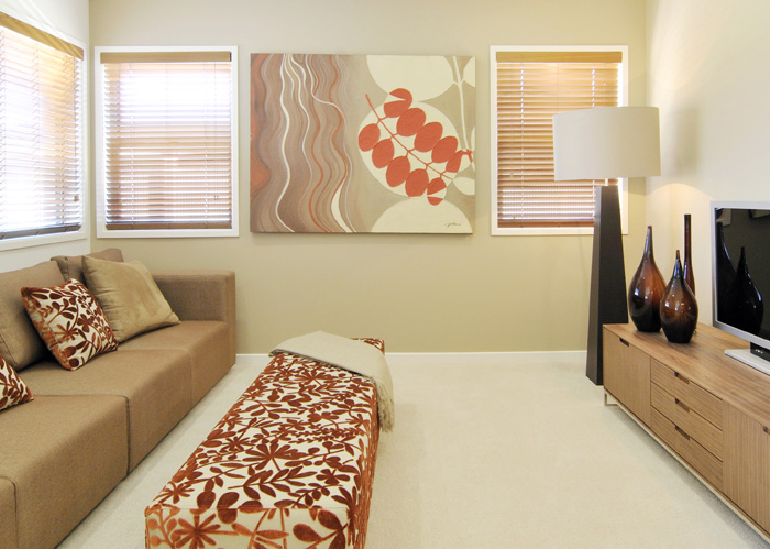 Warm Toned Living Room